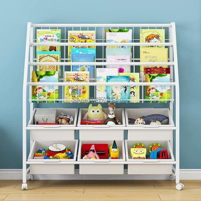 Multi-Functional Storage Cart - Off-White (92cm x 30cm x 101cm)