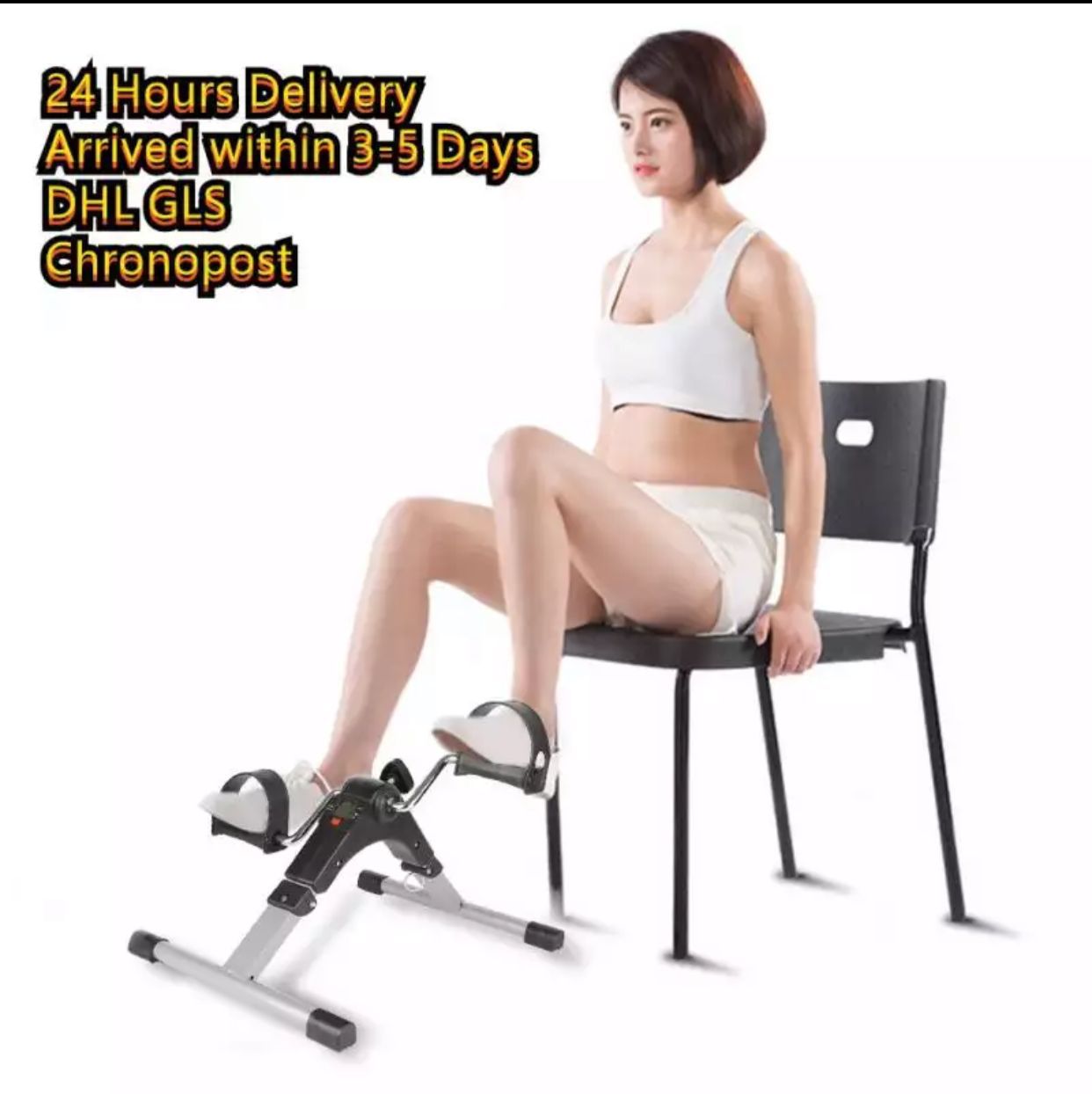 Compact Foldable Exercise Bike with Digital Display
