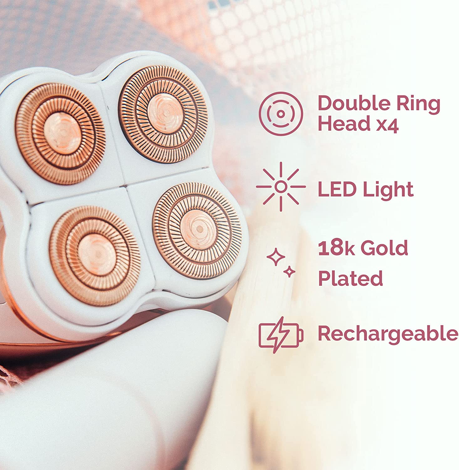 Rose Gold Facial Massager