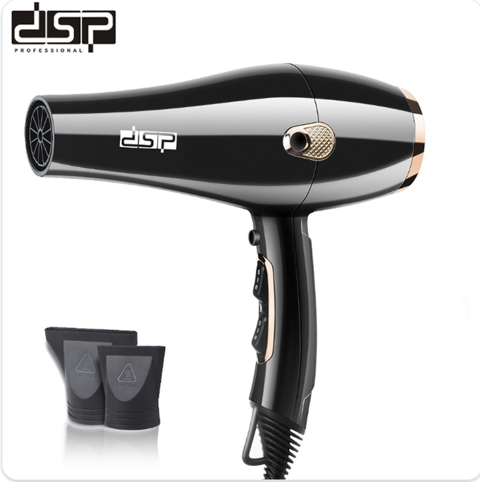 Hair Dryer with Interchangeable Nozzles