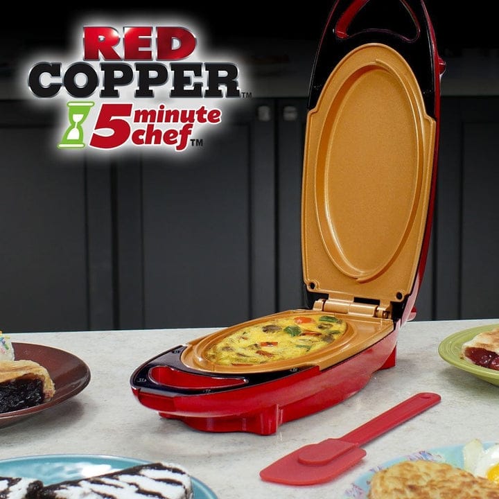 Red Copper 5-Minute Chef - Quick & Easy Cooking Solution