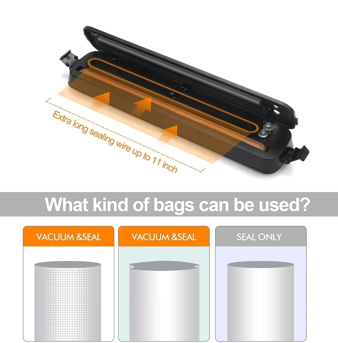 Automatic Vacuum Sealer Machine - 11 Inch Extra Long Sealing Wire