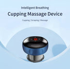 Red 6-File Heating Electric Massager with LED Display