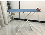Collapsible Ironing Board with Blue Diamond Pattern Cover