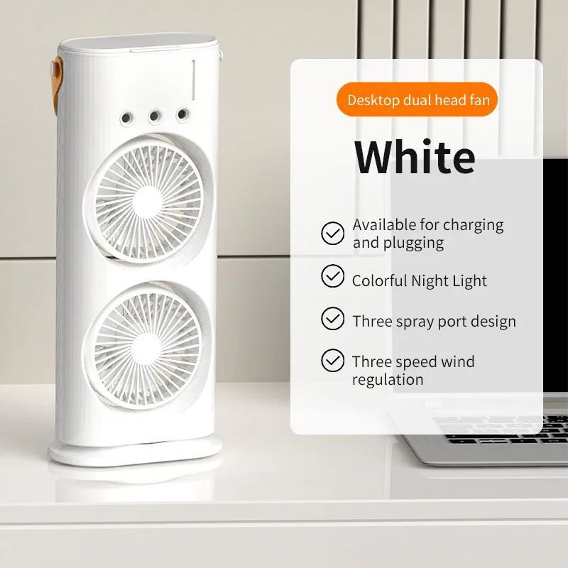 Portable Dual-Fan Air Circulator