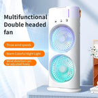 Portable Dual-Fan Air Circulator