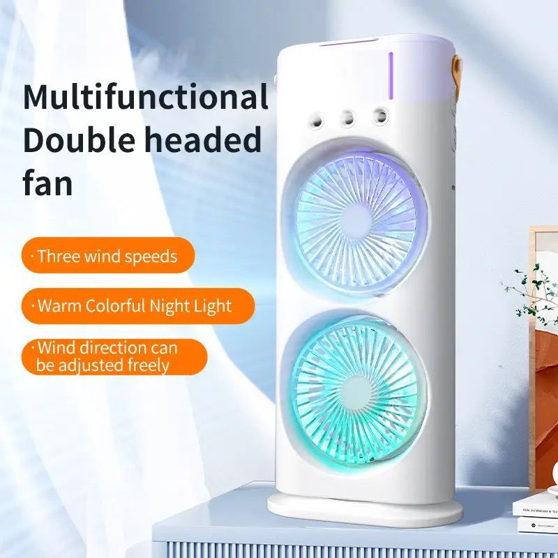 Portable Dual-Fan Air Circulator