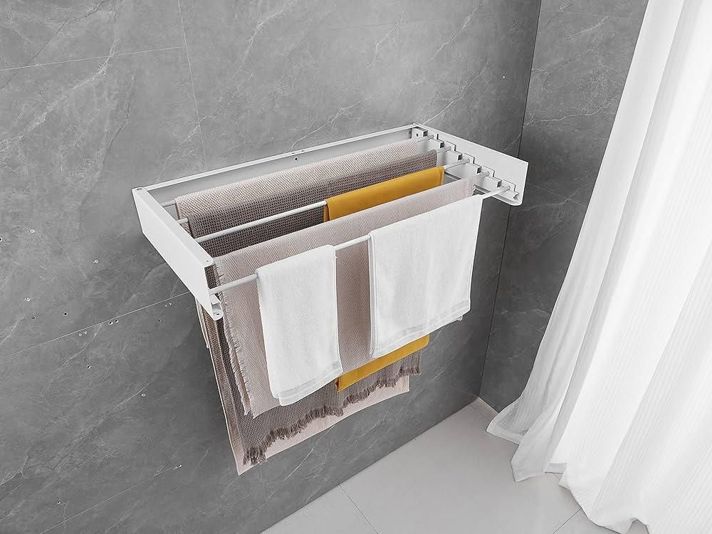 Wall-Mounted Foldable Shelf - White