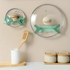 Wall-Mounted Pot Lid & Spoon Holder