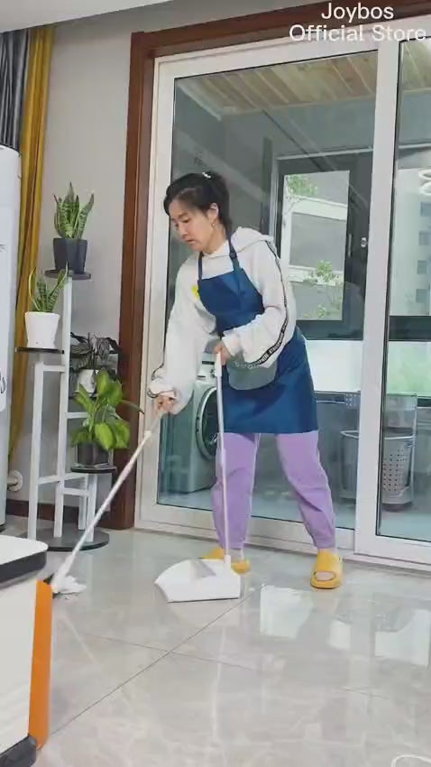 Space-Saving Broom and Dustpan Holder with Adjustable Handle
